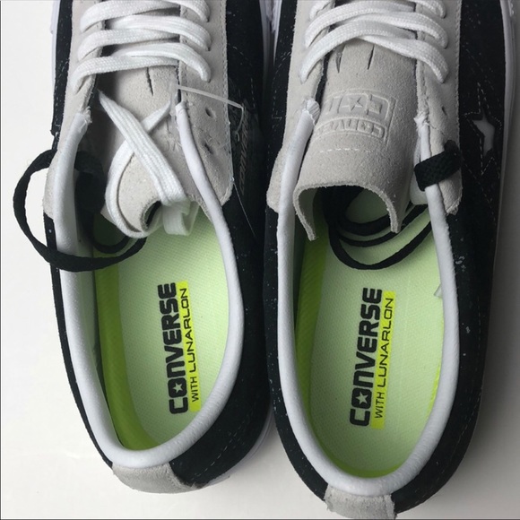 Converse One Star Pro Suede Ox Black and White - Picture 5 of 8